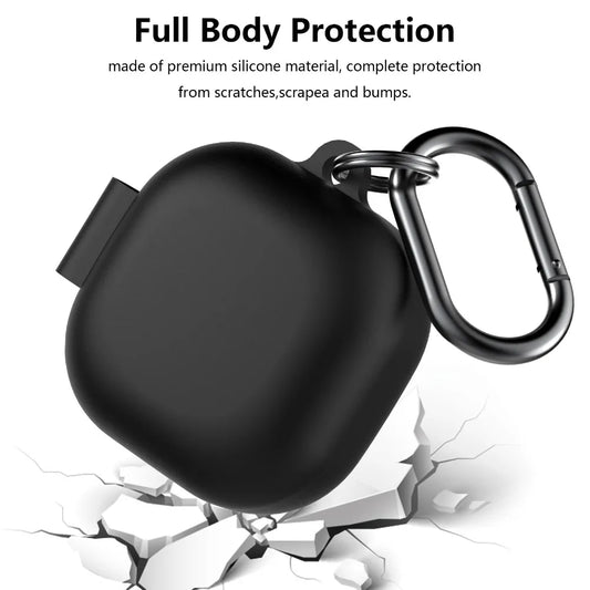 Shockproof Silicone Case with Hook for Galaxy Buds Live/2/Pro/FE