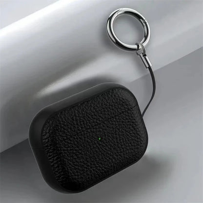 Elegant Leather AirPods Case with Hook – For All Generations and Pro Models