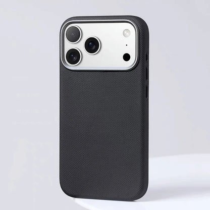 Luxury Diamond Leather MagSafe Case for iPhone 17 Pro Max with Metal Lens Frame