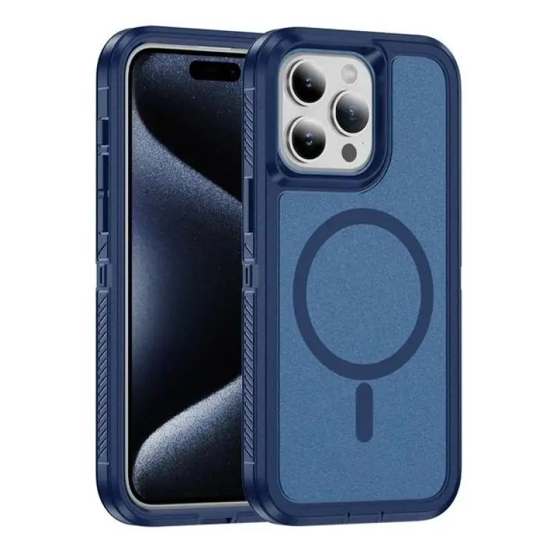 MagSafe Rugged Armor Case for iPhone 15 14 13 12 11 Pro Max Shockproof Cover