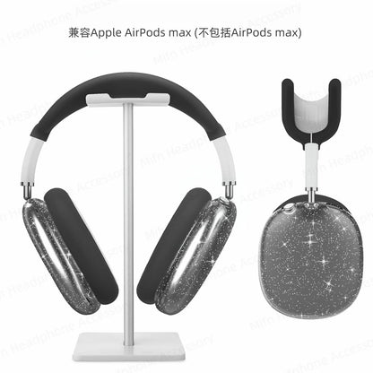 3D Transparent Glitter Case for AirPods Max – Shock & Dust Protection