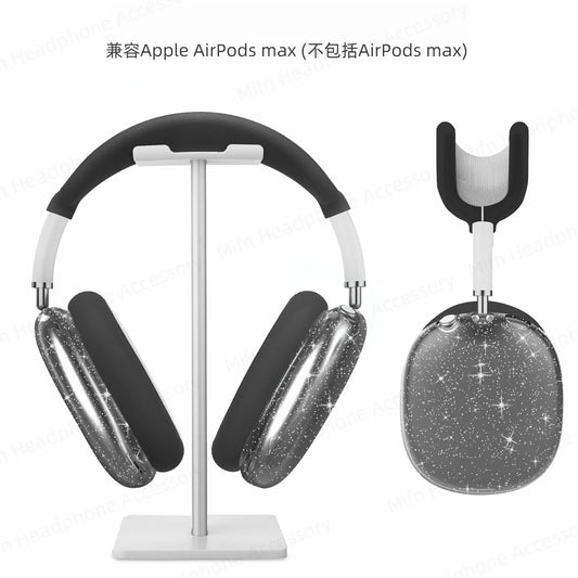 3D Transparent Glitter Case for AirPods Max – Shock & Dust Protection