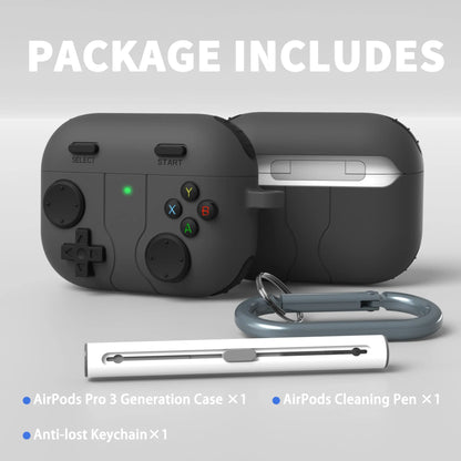 Secure Lock AirPods Pro 3 Case with Cleaner Kit and Keychain for 3rd Gen AirPods