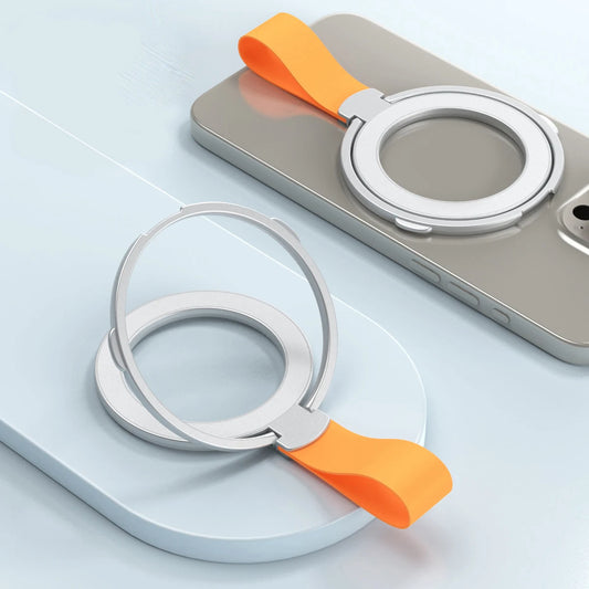 MagSafe 360° Rotating Foldable Metal Ring Holder with Strong Magnetic Grip