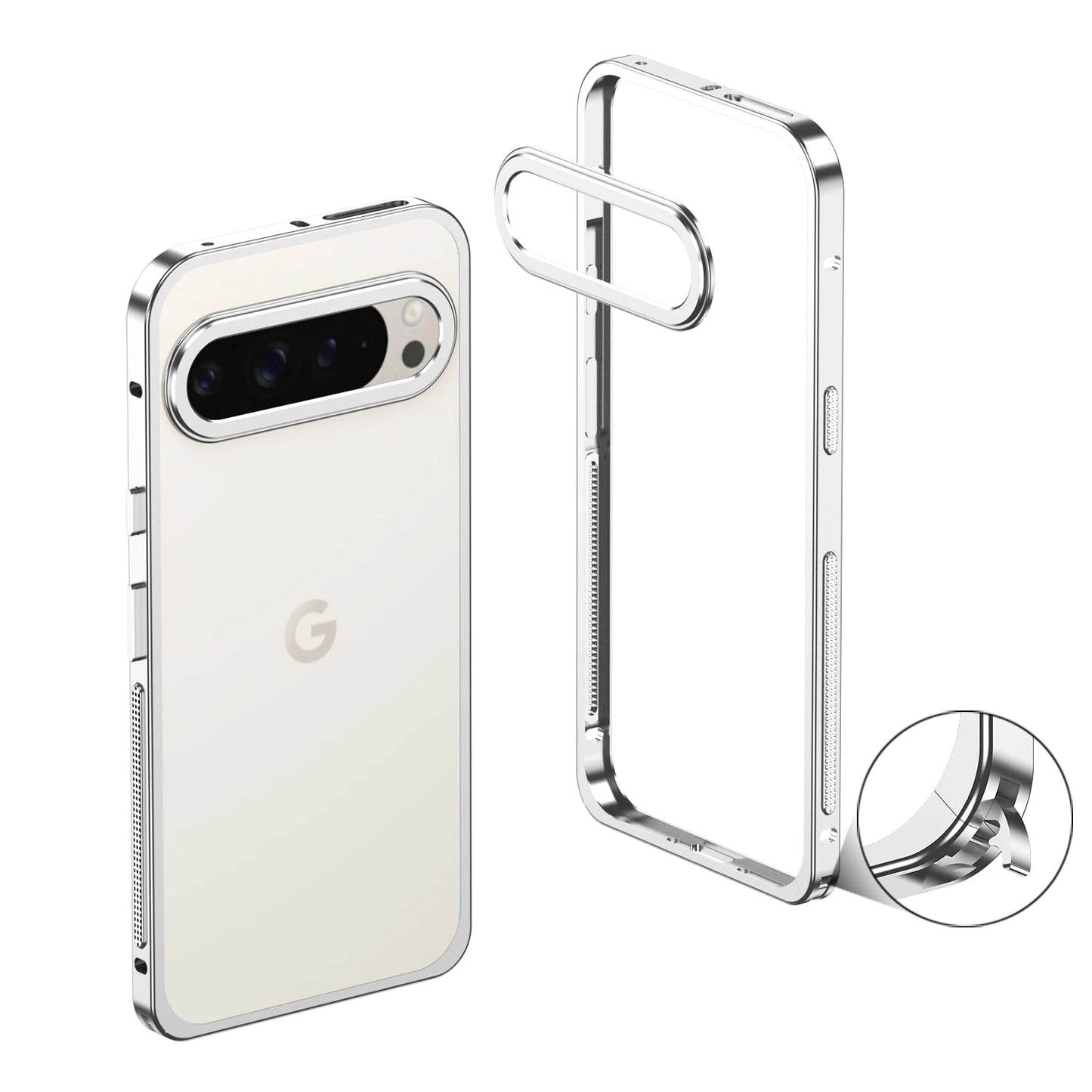 Aviation Aluminum Frame Case for Google Pixel 10 9 8 7 Pro XL Shockproof