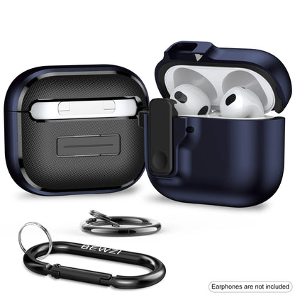 Protective Case for AirPods 4 with Pushbutton Switch and Magnetic Pop-Open Lid