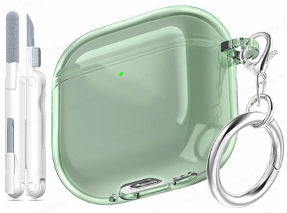 Electroplated Transparent Case for AirPods 4 – Shockproof Protective Cover