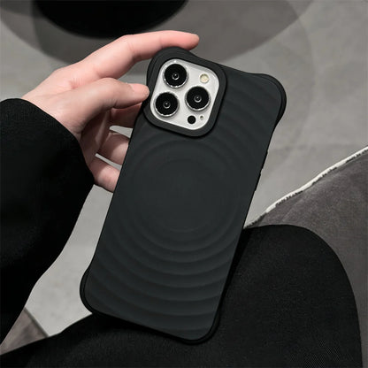 Ripple MagSafe Case for iPhone 15–11 Pro Max – Wave Shockproof Cover