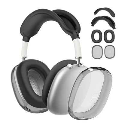 3D Transparent Anti-Scratch Case for AirPods Max - Soft Protective Cover