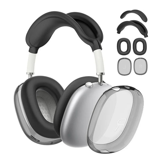 3D Transparent Anti-Scratch Case for AirPods Max - Soft Protective Cover