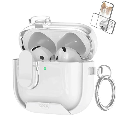 Secure Lock Clip Case for AirPods 4 & AirPods Pro 2 with Lanyard