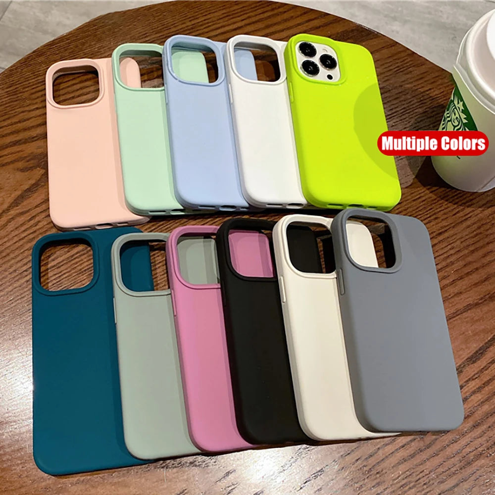 Liquid Silicone Shockproof Case for iPhone 14/14 Pro Max – Soft Back Cover