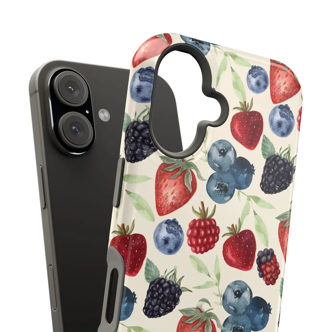 Rural Blueberry Luxury Case for iPhone 17 16 15 14 13 12 11 Pro Max Plus