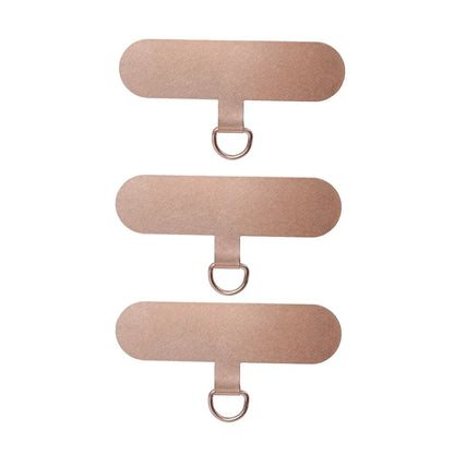 3PCS Stainless Steel Phone Lanyard Patch Tabs Ultra-thin Tether Connector Set