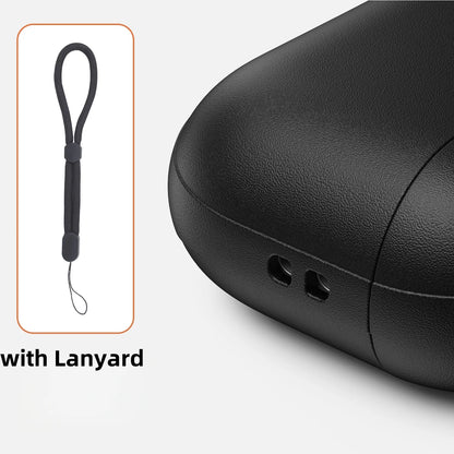 Leather Texture AirPods Pro 3 Case – Soft TPU Shockproof with Lanyard & Kit