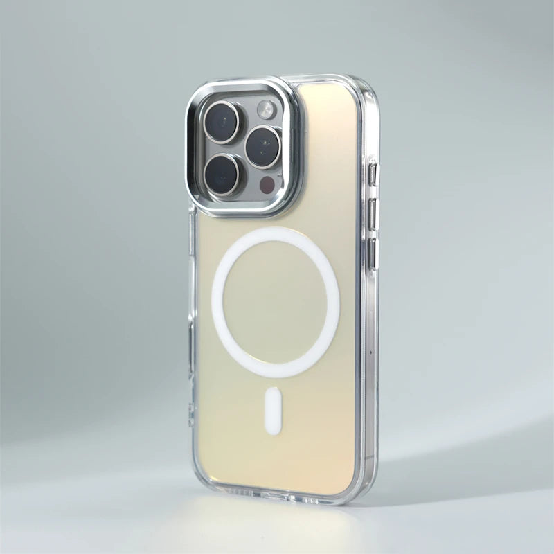 Invisible Lens Kickstand MagSafe Case for iPhone 16 15 14 13 12 Pro Max