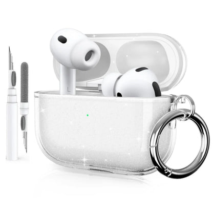 2025 Clear Case for AirPods Pro 3 – Shockproof Cover with Keychain & Cleaner Kit