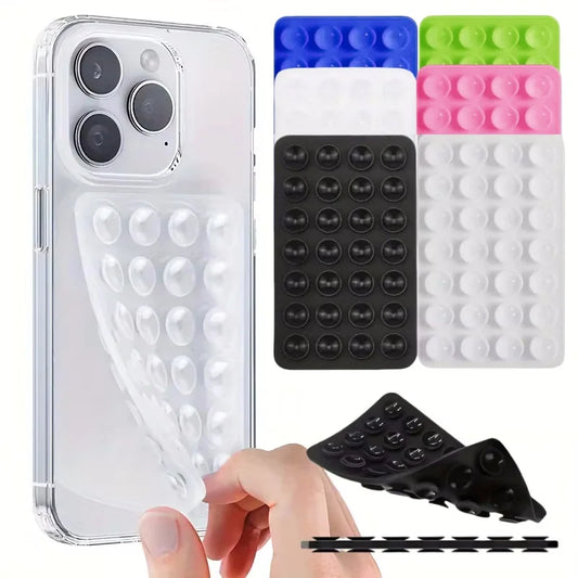 Double-Sided Silicone Suction Phone Holder – Hands-Free Universal Mount