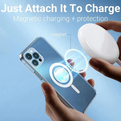 Transparent MagSafe Case for iPhone 11–16 Pro Max – Magnetic Charging