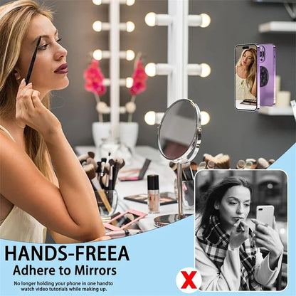 Strong Magnetic Silicone Suction Cup Phone Grip Holder for MagSafe Hands-Free