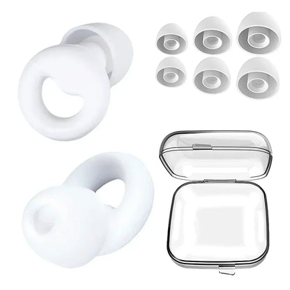 Anti-Noise Silicone Earplugs | Sleep, Swimming & Soundproof Protection