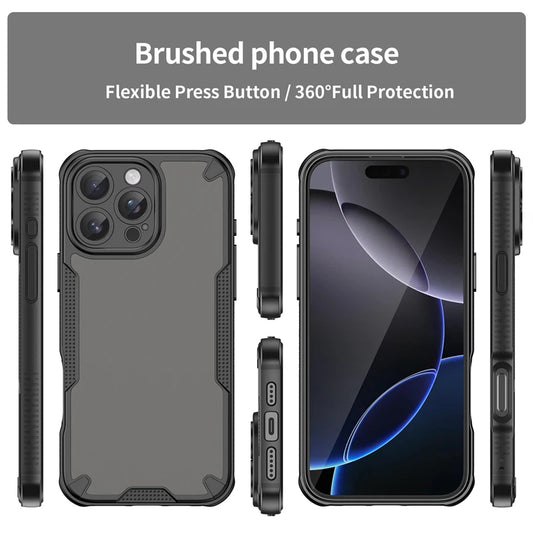 Transparent Acrylic Case with Color Frame for iPhone 11–13 Pro Max