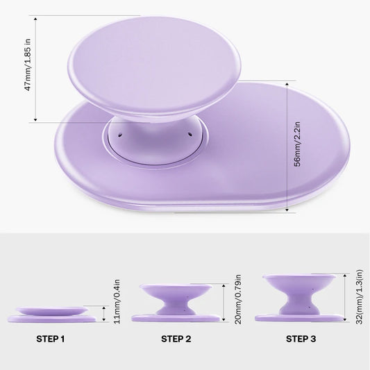 MagSafe Magnetic Silicone Phone Grip Ring Stand, Foldable Pop Socket Holder for iPhone