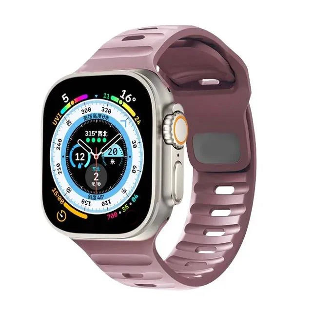 Sport Silicone Strap for Apple Watch Ultra 3/2 and Series 11–6, SE3 (49–40mm)