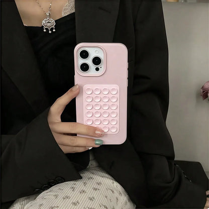 3D Suction Cup Shockproof Case for iPhone 16/15/14 Pro Max & Plus Models