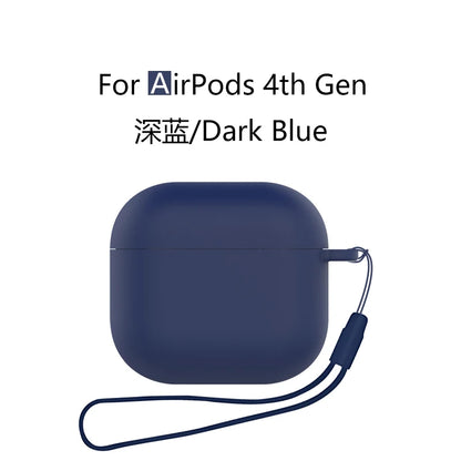 Silicone Case with Lanyard for AirPods 4 (2024) with Active Noise Canceling
