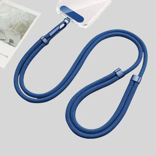 Adjustable Mobile Phone Lanyard Crossbody Strap with Patch for iPhone & Smartphones