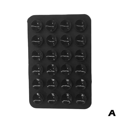 Silicone Suction Pad Back Sticker Phone Holder for Glass, Ceramic & Wall Mount