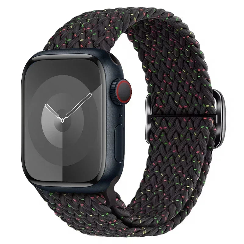 Braided Solo Loop for Apple Watch Ultra & Series 10–3 SE Elastic Band