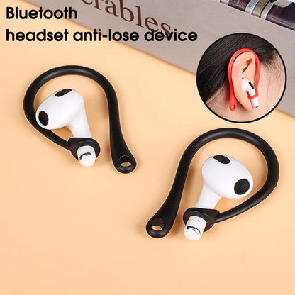 Silicone Anti-Lost Ear Hooks for AirPods Pro & 3, Bluetooth Earphone Holder, Sports Use