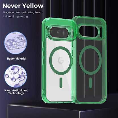 Luxury Transparent MagSafe Case for Google Pixel 10 Pro XL/9A – Solid Bumper
