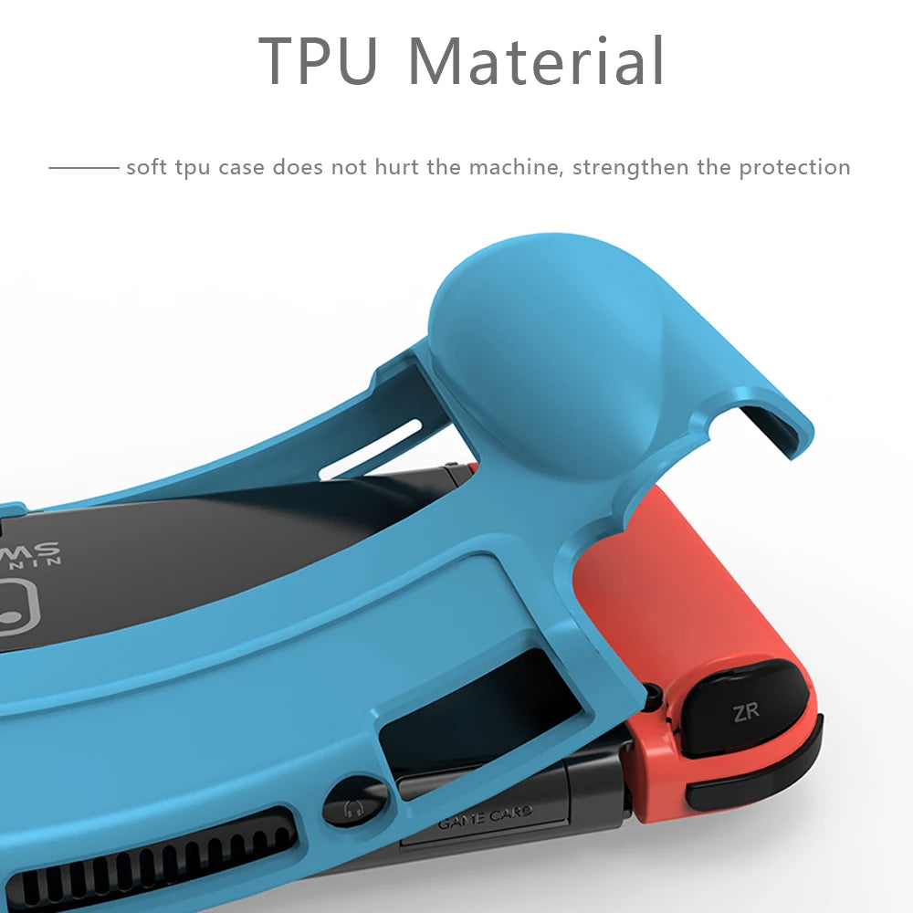 Shockproof TPU Case for Nintendo Switch OLED – Silicone Back Protective Shell