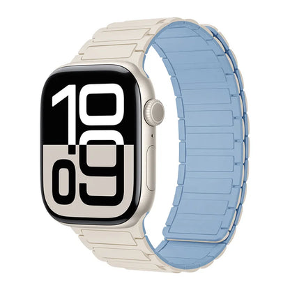 Magnetic Silicone Band for Apple Watch Ultra 3 2 Series 11 10 9 8 7 6 SE
