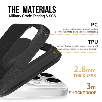 Military Grade Shockproof Case for iPhone 16 15 14 13 12 11 SE XS XR