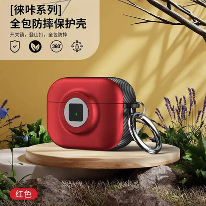 New 2024 AirPods 4th Gen Case with Lock Protective Cover Shockproof Shell for Apple