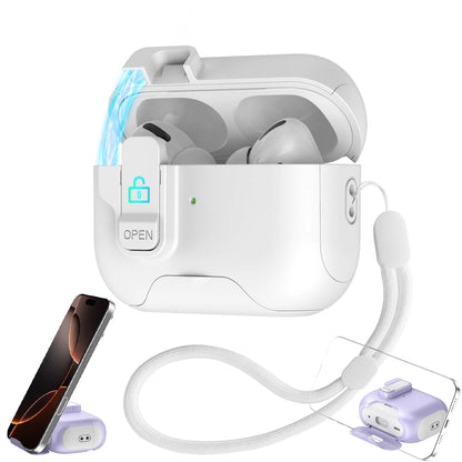 Shockproof Case with Phone Holder for AirPods Pro 3 | Lock & Keychain Cover