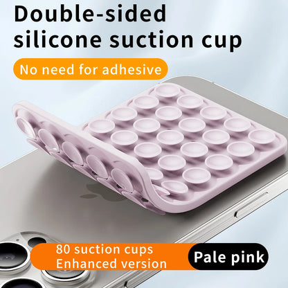 Double-Sided Silicone Suction Pad for Phones – Adhesive Rubber Mount
