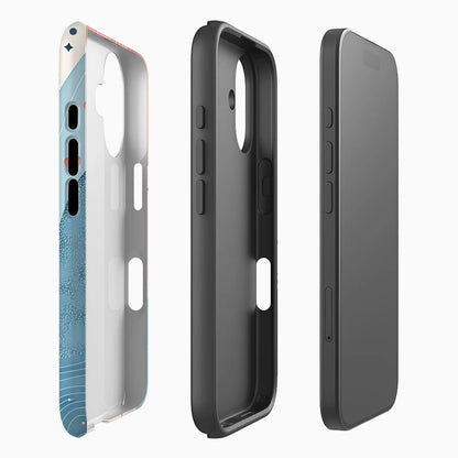 Dreamy Currents Case for iPhone 17 16 15 14 13 12 Pro Max Plus Double-Layer