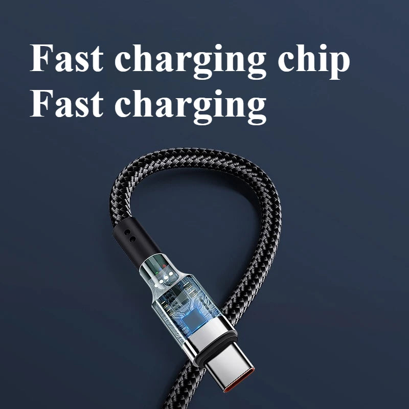 Type-C to Type-C PD Fast Charging Cable 6A | Data Line for Phone & Laptops