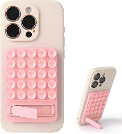 Foldable Silicone Suction Phone Holder for Mirror & Shower