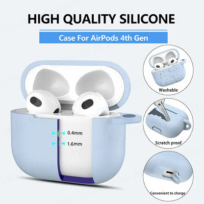 Silicone Case with Lanyard for AirPods 4 (2024) with Active Noise Canceling