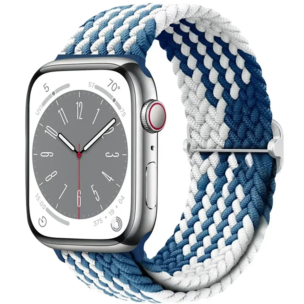 Braided Solo Loop for Apple Watch Ultra & Series 10–3 SE Elastic Band