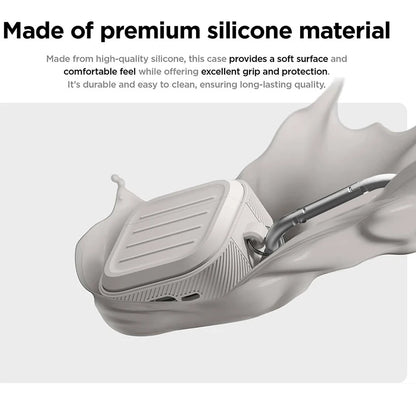 Soft Silicone Case for AirPods Pro 1/2 with Key Buckle Protective Cover