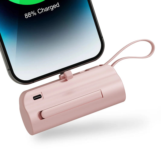 Mini 4500mAh Power Bank with Dual USB-C Ports for iPhone 16–15 & Android