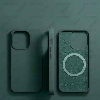 Magnetic Liquid Silicone Case for iPhone 13/12 Pro Max & 13 Plus