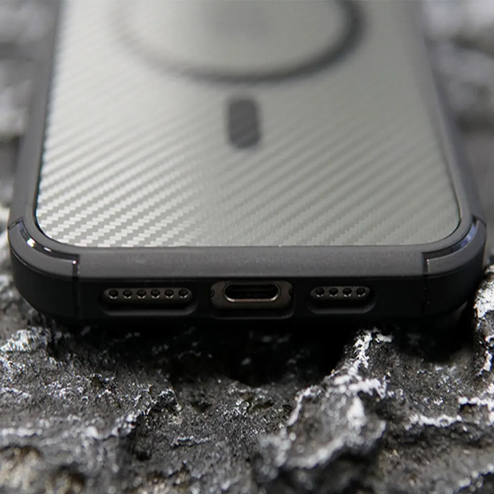 MagSafe Carbon Fiber Shockproof Case for iPhone 16–11 Pro Max & 16 Plus